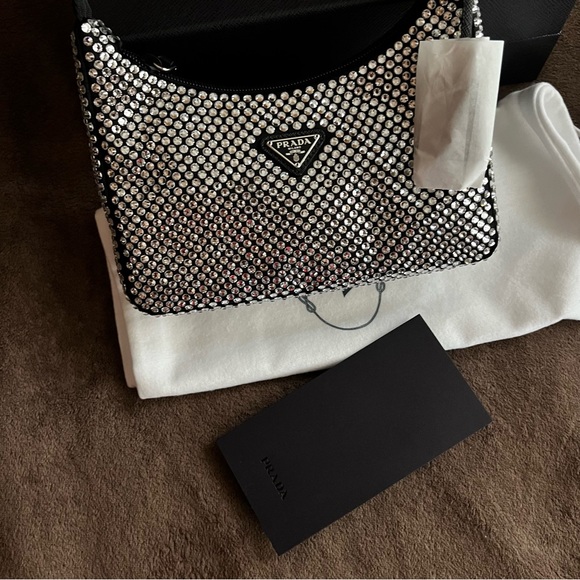 PRADA RE EDITION CRYSTAL HOBO BAG - Picture 7 of 15